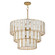 Miramar Seven Light Chandelier in Capiz / Natural Aged Brass (16|12808CZNAB)