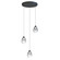 Dewdrop LED Pendant in Black (86|E21563142BK)