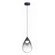 Dewdrop LED Pendant in Black (86|E21562142BK)