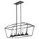 Odeon Five Light Linear Chandelier in Matte Black (19|71559)
