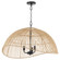 Rattan Three Light Pendant in Matte Black (19|6903359)
