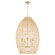 Rattan Five Light Pendant in Aged Brass (19|6900580)