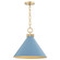 Jackson One Light Pendant in Blue w/ Aged Brass (19|68161280)