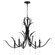 Majesty Six Light Chandelier in Matte Black (19|621659)