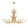 Majesty Eight Light Chandelier in Gold Leaf (19|620874)