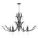 Majesty Eight Light Chandelier in Matte Black (19|620859)