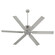 Zeus 65'' Patio Fan in Satin Nickel (19|1065665)