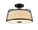 LED Semi-Flush Mount in Matte Black (59|78201MB)
