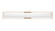 Teylor LED Vanity in Modern Gold (59|7661MG)