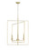 Nellis Four Light Pendant in Modern Gold (59|3232MG)