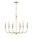 Savanne Six Light Chandelier in Vintage Brass (59|29506VB)