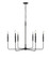 Savanne Six Light Chandelier in Matte Black (59|29406MB)
