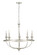 Emery Five Light Chandelier in Brushed Nickel (59|28005BN)