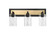 Gasol Three Light Vanity in Matte Black/Vintage Brass (59|25003MBVB)