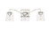 Avenna Three Light Vanity in Polished Nickel (59|24003PN)