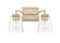 Avenna Two Light Vanity in Modern Gold (59|24002MG)