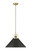 Artistan One Light Pendant in Vintage Brass/Matte Black (59|20901VBMB)