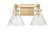 Barlon Two Light Vanity in Vintage Brass (59|20002VB)
