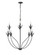 Primrose Eight Light Chandelier in Matte Black (59|12708MB)