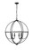 Artemis Six Light Chandelier in Matte Black (59|12306MB)