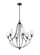 Eisley Six Light Chandelier in Matte Black (59|12106MB)