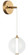 BELANGE LED Wall Sconce in Aged Gold Brass (423|W69601AGCL)