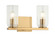 WESTLOCK Two Light Wall Sconce in Aged Gold Brass (423|W34002AG)