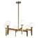 SCRIBEN LED Pendant in Aged Gold Brass (423|C34906AGOP)