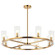 WESTLOCK Eight Light Chandelier in Aged Gold Brass (423|C34008AG)
