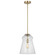 Loras One Light Pendant in Satin Brass (1|P1459SB)