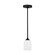 Emile One Light Mini Pendant in Midnight Black (1|GLP1021MBK)