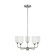 Emile Five Light Chandelier in Brushed Steel (1|GLC1085BS)