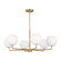 Rory Six Light Chandelier in Satin Bronze (1|GLC1066SB)