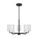 Rhett Five Light Chandelier in Midnight Black (1|GLC1015MBK)