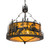 Bass And Fisherman Four Light Pendant in Black Metal (57|268652)