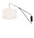 Cilindro One Light Wall Sconce in Solar Black/Brass (57|268048)