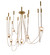 Castiliolite Eight Light Chandelier in Aged Brass (57|266726)