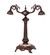 Rope Two Light Table Base in Mahogany Bronze (57|16843)