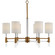 Welkin Six Light Chandelier in Warm Brass (52|21380)