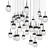 Double Bubble LED Pendant in Black (281|PD82041SBK)