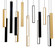 Chaos LED Pendant in Black/Aged Brass & Black (281|PD64814LBKABBK)