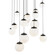 Pisces LED Pendant in Black (281|PD34415RBK)