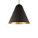 Taper LED Pendant in Bronze & Gold Leaf (281|PD12422BZGL)