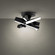 Chaos LED Flush Mount in Aged Brass (281|FM64817AB)