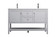 Heath Double Bathroom Vanity in Grey (173|VF22254DGR)