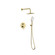 George Complete Shower Faucet System With Rough-In Valve in Brushed Gold (173|FAS9001BGD)