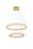 Bowen LED Chandelier in Satin Gold (173|3800G28SG)