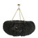 Zaria Chandelier in Black Stained (314|DLS07)