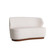 Pasadena Settee in Cloud Boucle/Dark Walnut (314|8176)
