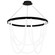 Margarite LED Chandelier in Black (34|PD89436BK)